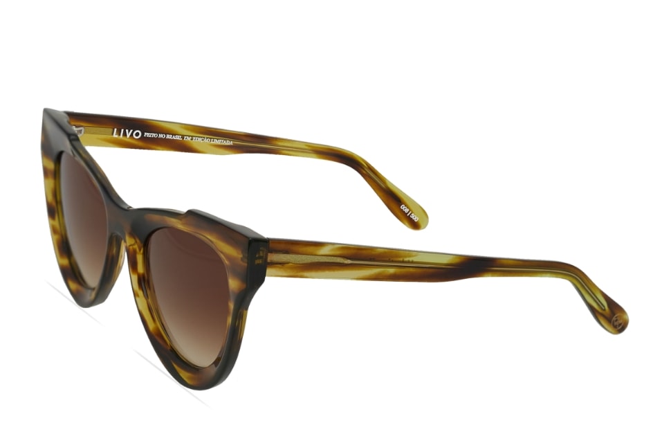 Óculos de Sol Livo Valentina II - Rajado Amarelo-foto-do-produto-1