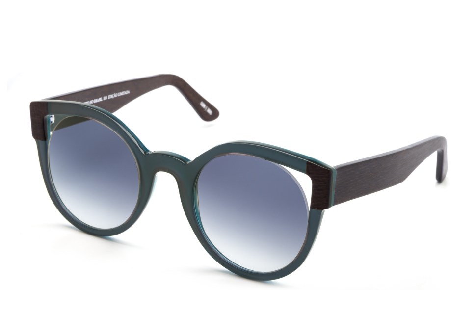 Óculos de Sol Livo Wanda - Cinza + Marrom Escovado-foto-do-produto-1