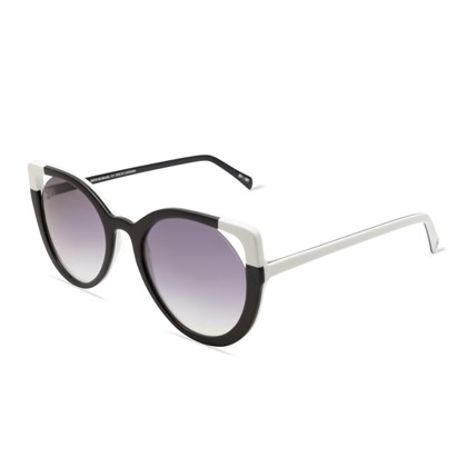 Óculos de Sol Livo Wilma - Preto + Branco
