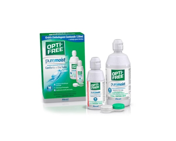 Opti-Free Pure Moist 420 ml - Solução para lentes de contato Opti-Free Pure Moist 420 ml - Solução para lentes de contato