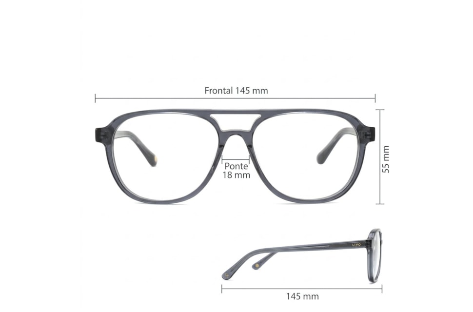 Peter - Cinza Escuro Cristal