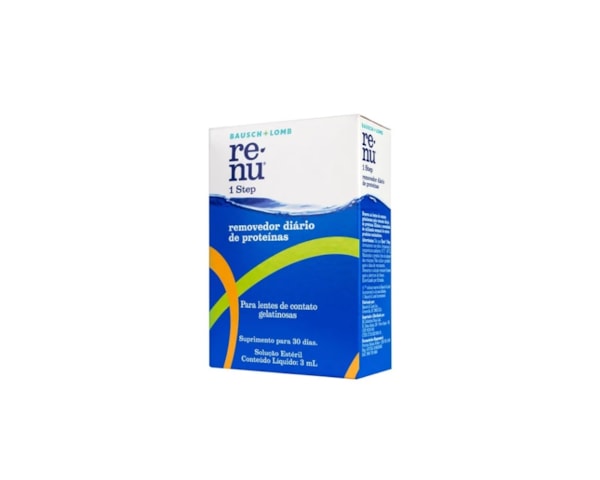 Renu 1 Step - Removedor de proteínas para lentes de contato Renu 1 Step - Removedor de proteínas para lentes de contato