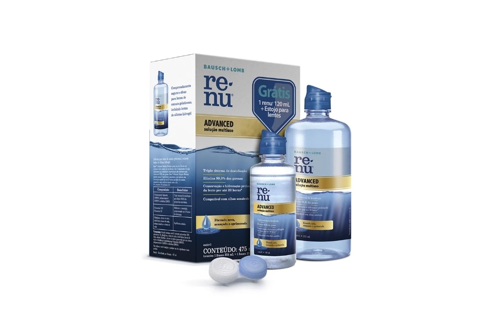 Renu Advanced 475 ml - Solução multiuso para lentes de contato