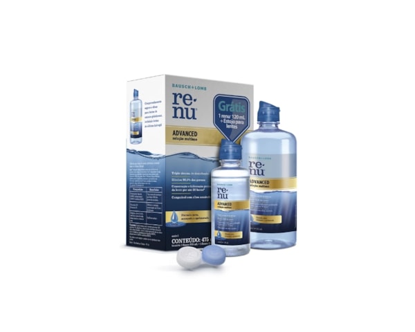 Renu Advanced 475 ml - Solução multiuso para lentes de contato Renu Advanced 475 ml - Solução multiuso para lentes de contato