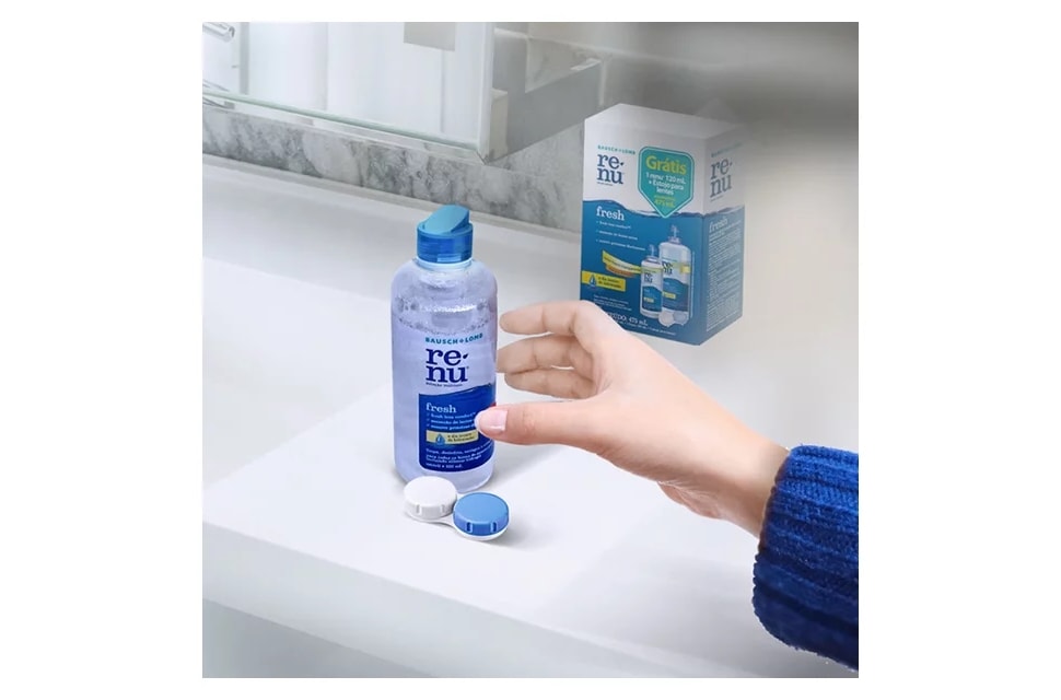 Renu Fresh 475 ml - Solução para lentes de contato