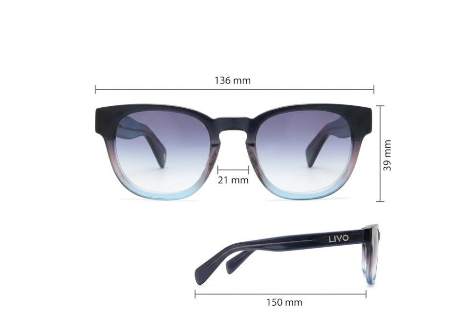 Sasha - Marrom + Azul Degradê