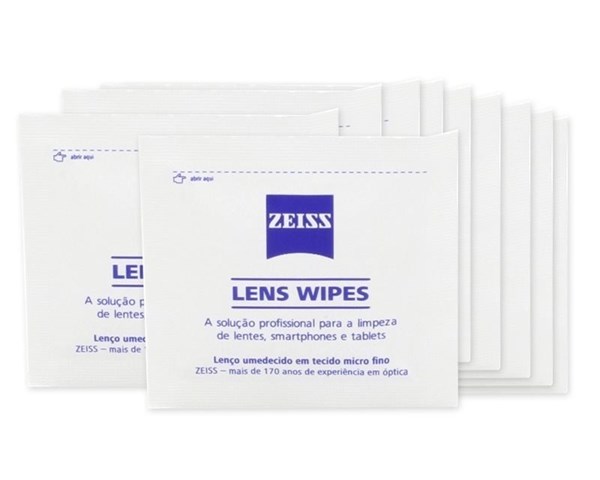 Zeiss Lens Wipes - Lenços para limpeza de lentes e telas digitais