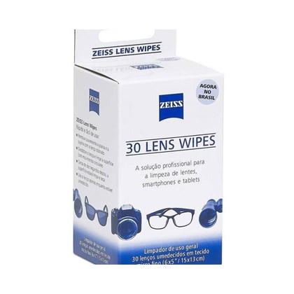 Zeiss Lens Wipes - Lenços para limpeza de lentes e telas digitais
