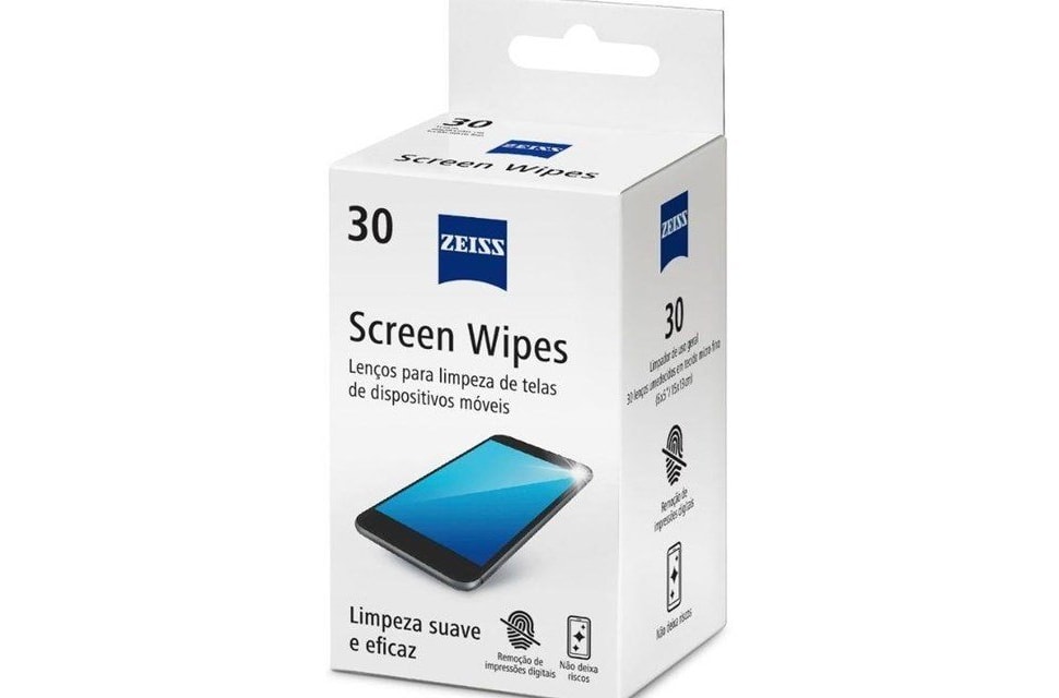 Zeiss Screen Wipes - Lenços para limpeza de telas de dispositivos móveis