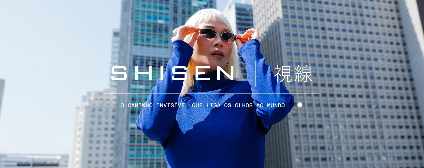 Campanha SHISEN — modelo em terraço urbano