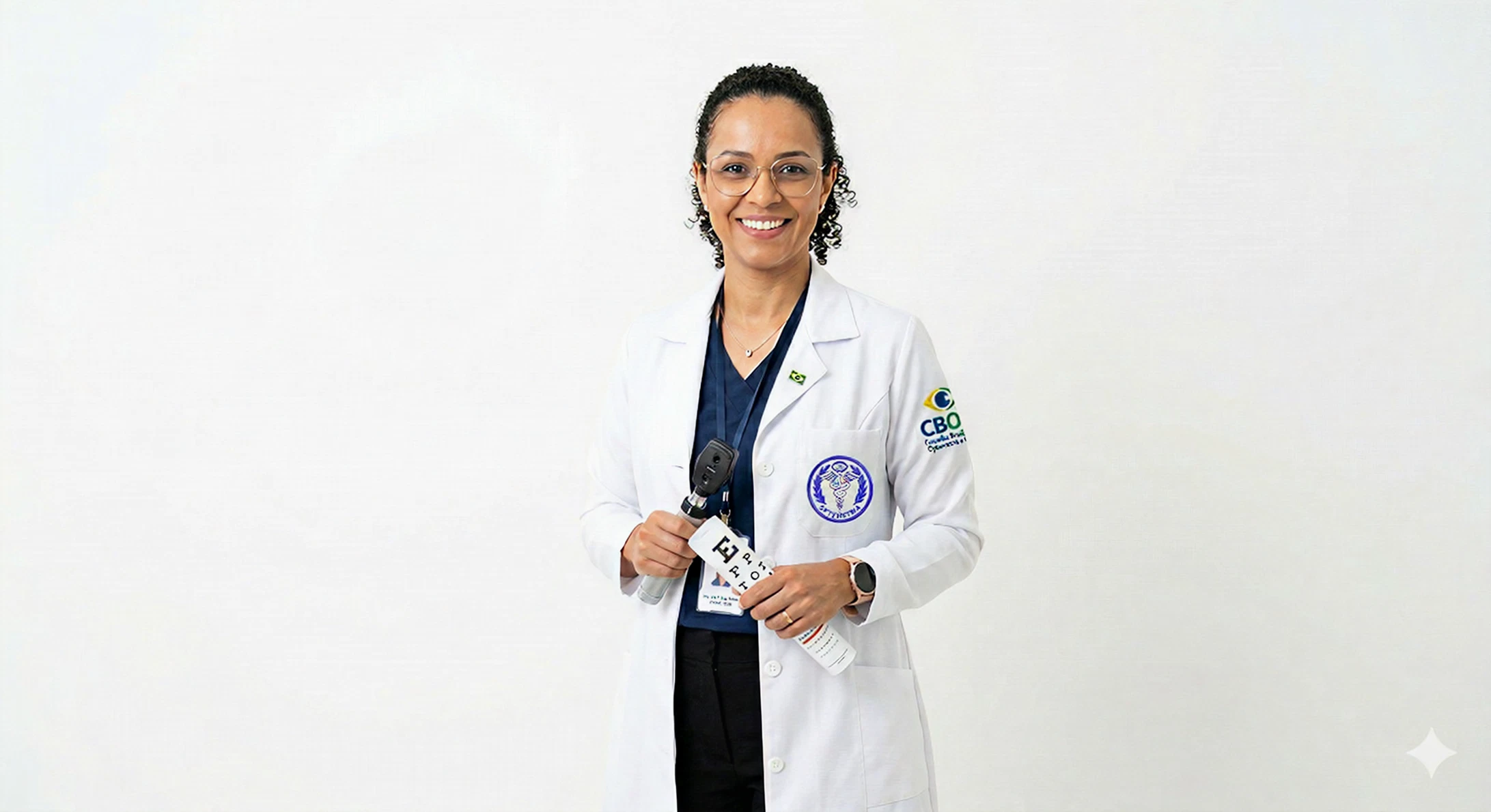 Profissional de saúde visual na LIVO