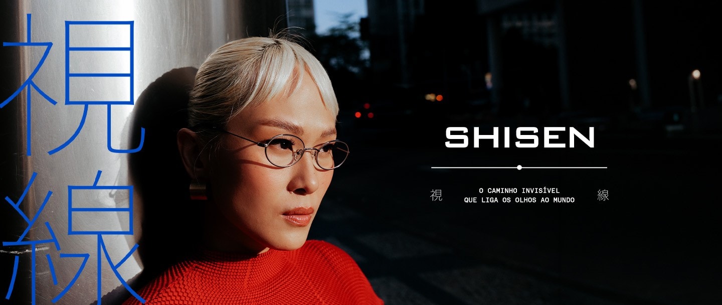 Campanha SHISEN — modelo em cena noturna