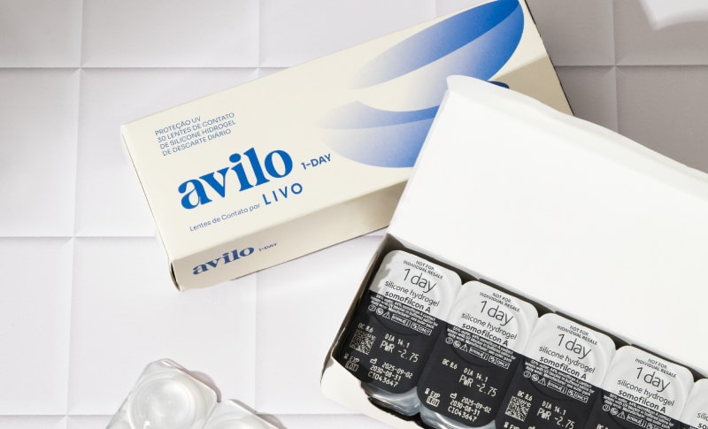 Lentes Avilo diária com proteção UV