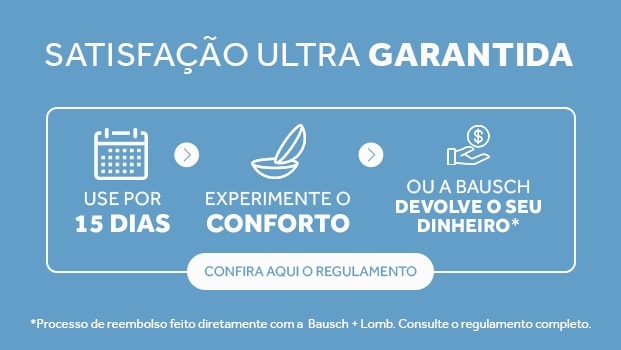 Lentes Ultra com Satisfação Garantida Confira aqui o Regulamento