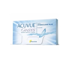 Lentes de contato com grau para miopia acuvue