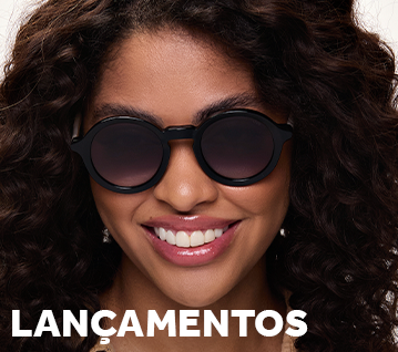 Lançamentos Lançamentos Óculos de sol estilo redondo
