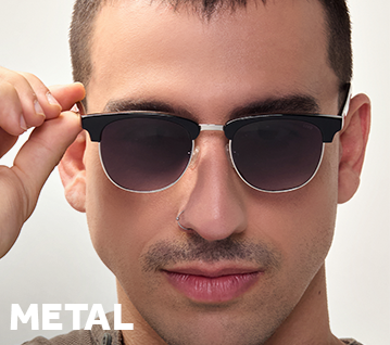 Metal Óculos de sol estilo gatinho