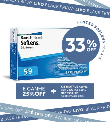 Black Friday - lentes de contato soflens 59