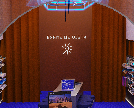 Loja LIVO com espaço para exame de vista